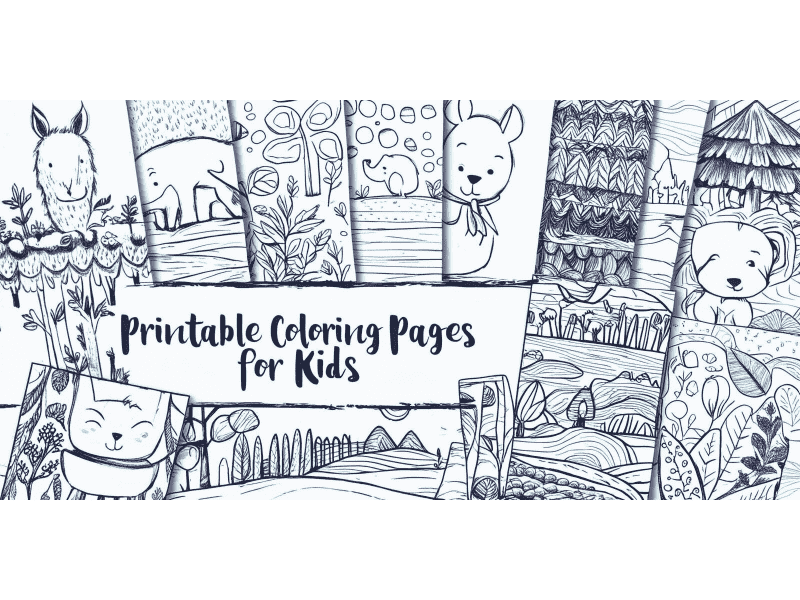 Creative Printable Coloring Pages for Kids, Boost Their Imagination Fun and Educational Coloring Sheets