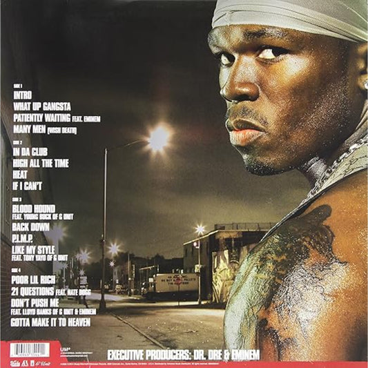 Get Rich or Die Tryin' - 50 Cent Clear Vinyl 2LP