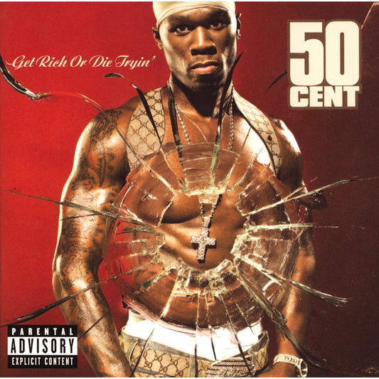 50 Cent, Get Rich or Die Tryin, vinyl, clear vinyl, hip-hop, Dr. Dre, Eminem, In da Club