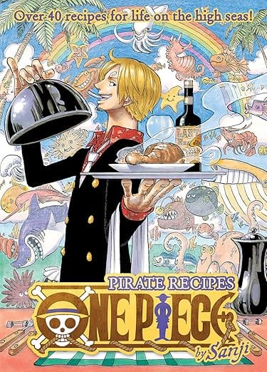 One Piece: Pirate Recipes hardcover book featuring Sanji from the Straw Hat crew. 