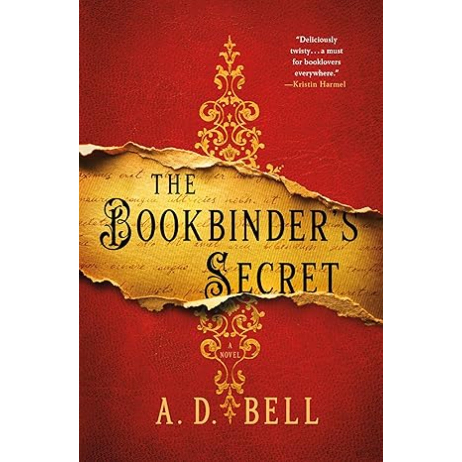 The Bookbinders Secret book cover by AD Bell historical fiction hardcover